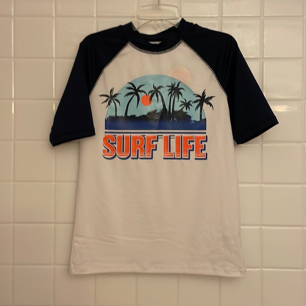 Place Sport (The Children Place) surf life rash guard swim top. Size XL (14)